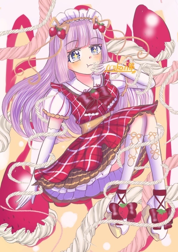 かわいい女の子のイラスト描きます 優しい雰囲気の女の子のイラストが必要な方へ イメージ1