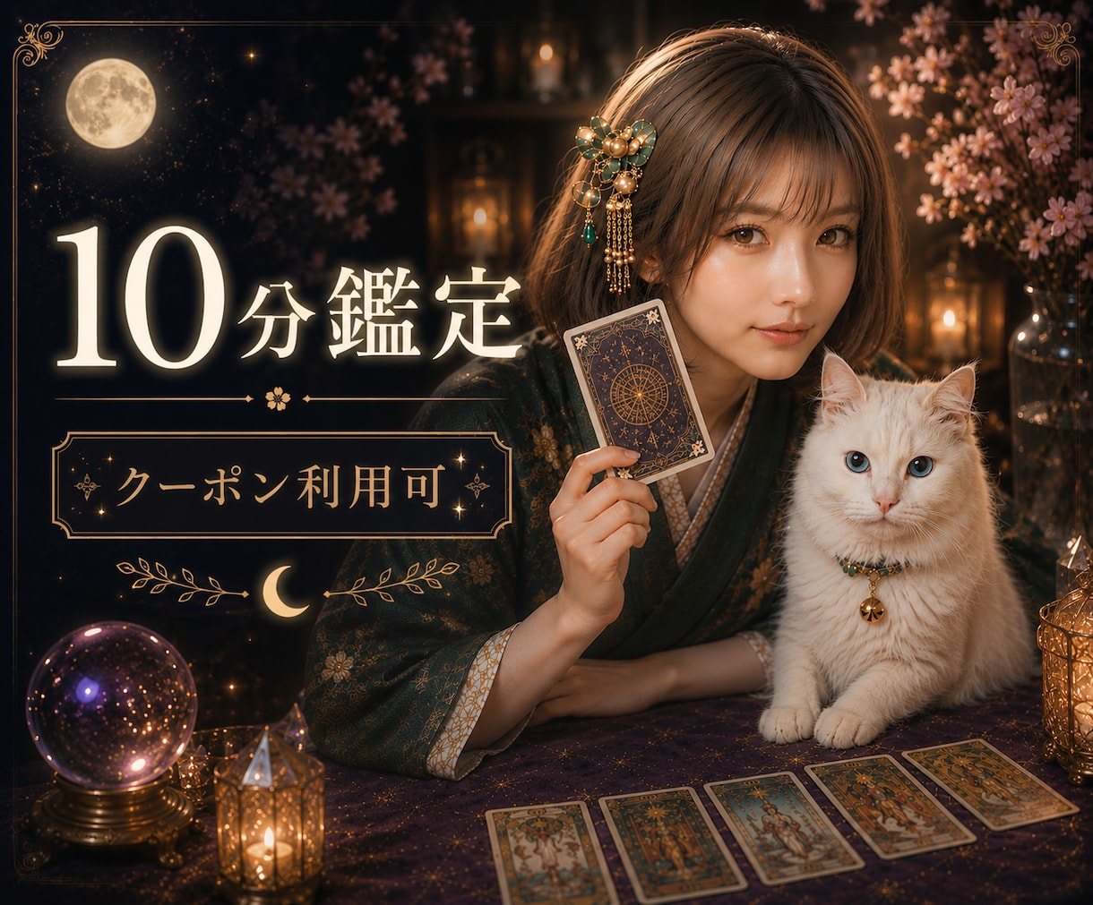 10分間の短時間鑑定♡あなたが今知りたい事占います クーポン利用大歓迎です。まずはお試し10分からどうぞ。 イメージ1