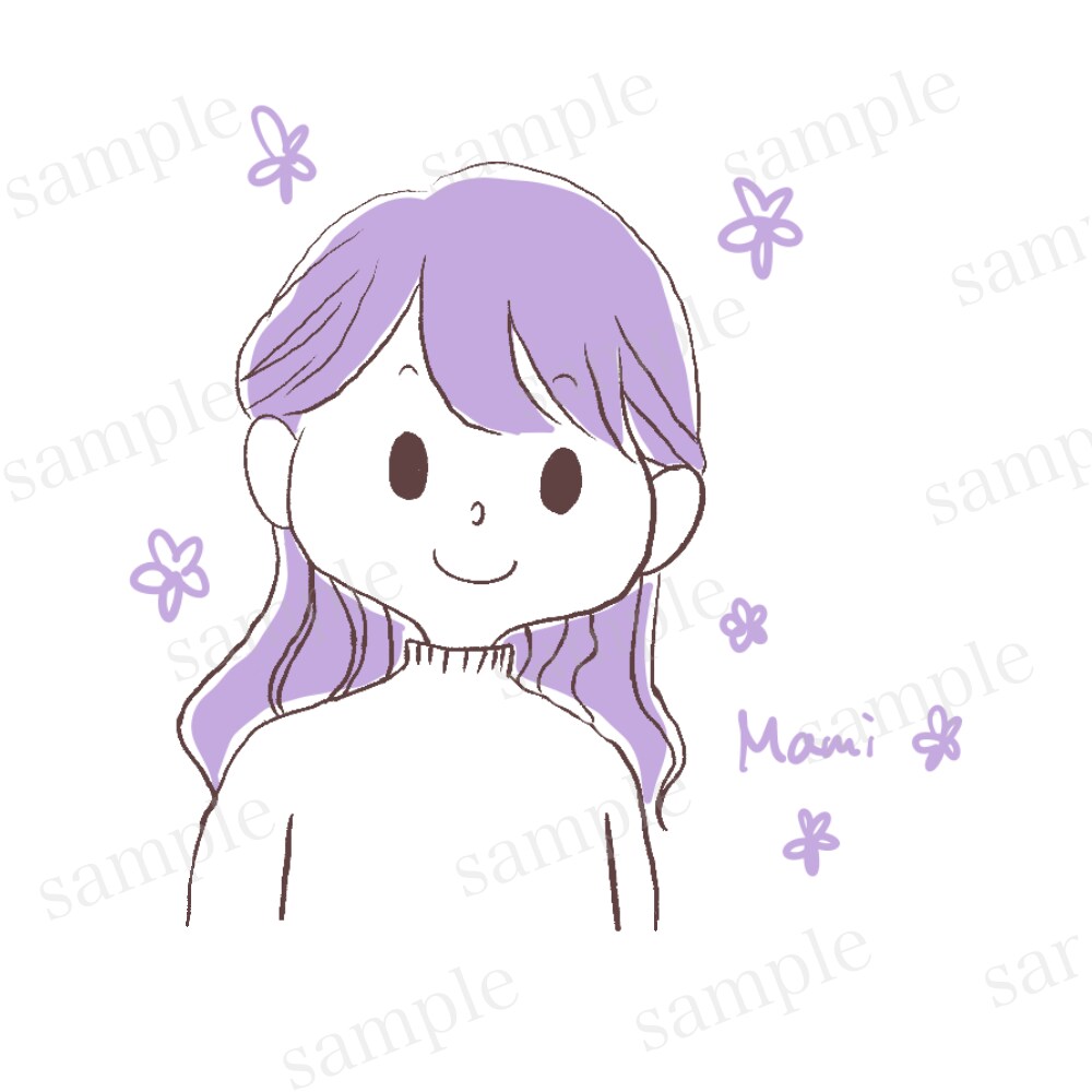 単色でシンプルなデフォルメイラストを描きます お一人(一匹)様から◎アイコンや記念日のプレゼント向け！ イメージ2