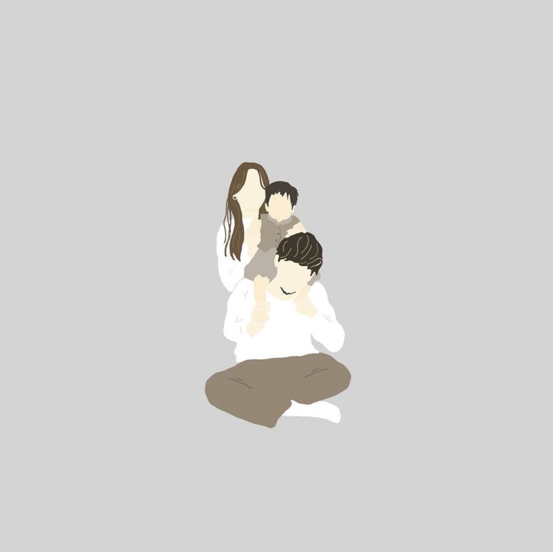 父の日のプレゼントにお写真からイラスト作成します 世界に一つだけのイラストつくりませんか？♡ イメージ4