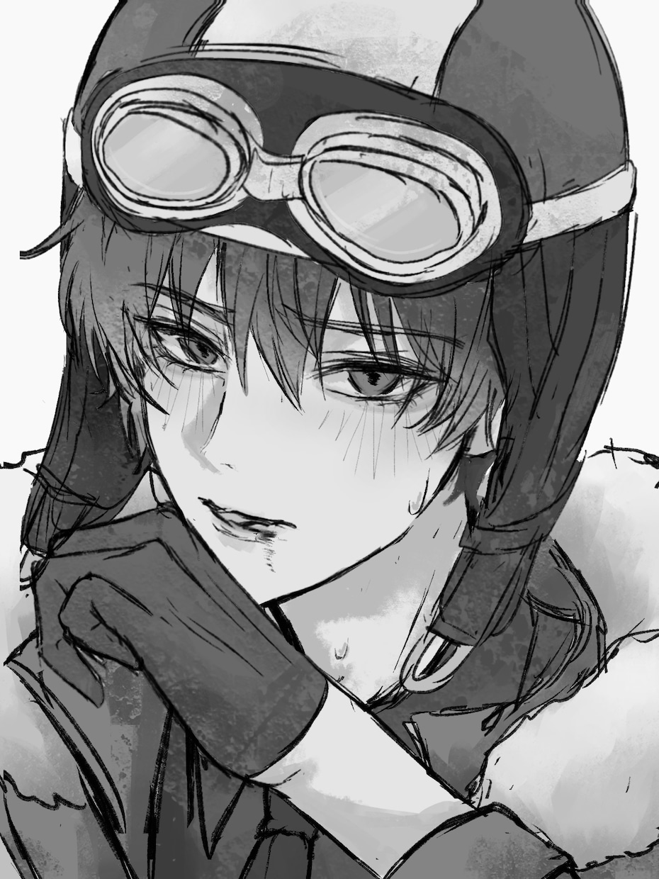 最短7日〇ザラっとした質感モノクロイラスト描きます 絵柄寄せ◎ SNS活動用やMV、歌ってみた動画、挿絵などに！ イメージ1