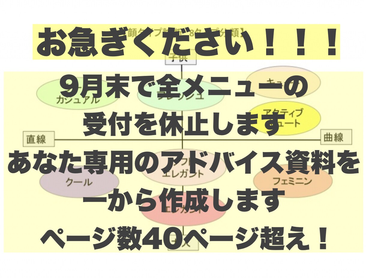 顔タイプ専門！あなたの顔タイプを診断します 元アパレル店員の顔タイプ®︎診断！あなたの似合うをご提案♡ イメージ1