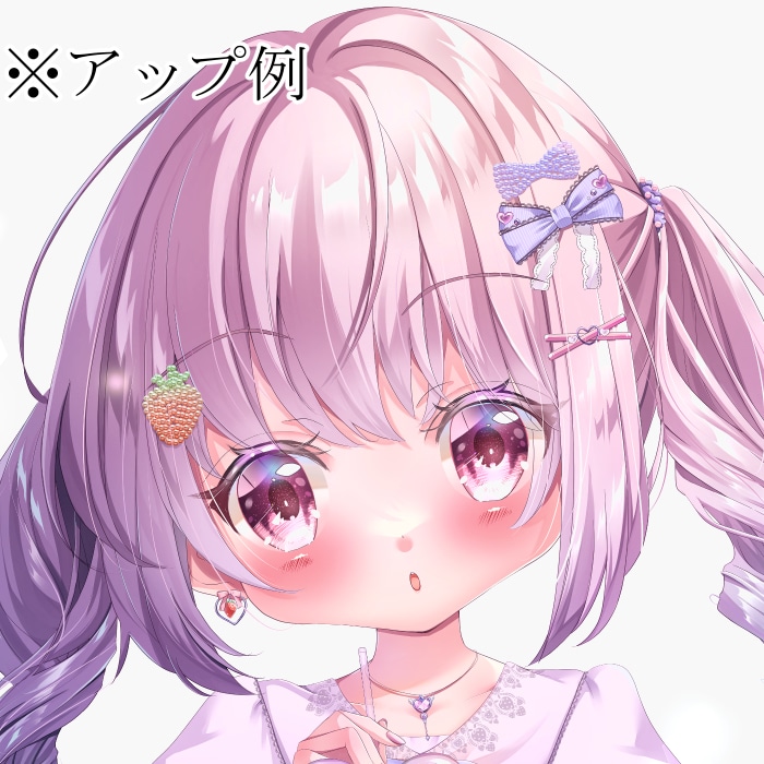 髪にこだわった可愛いアイコン描きます 髪フェチが可愛いロリイラスト描きます イメージ5