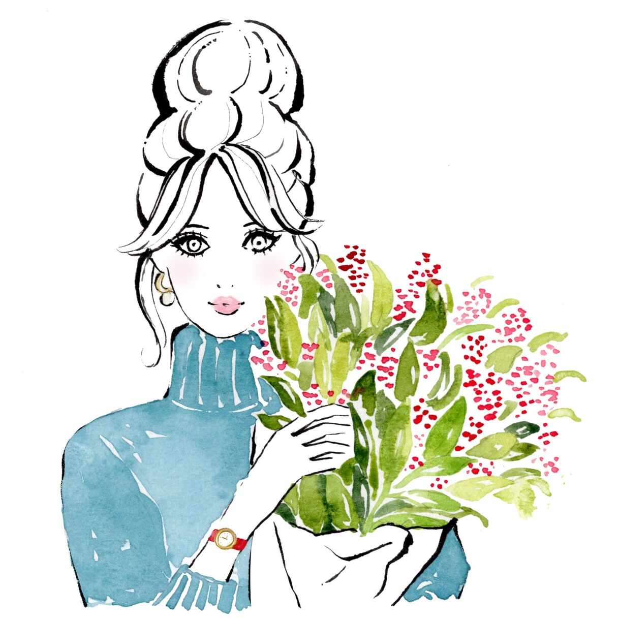 心ときめくお洒落な人物イラストをお描きします SNSアイコン、プロフィール用におすすめ♪ イメージ4