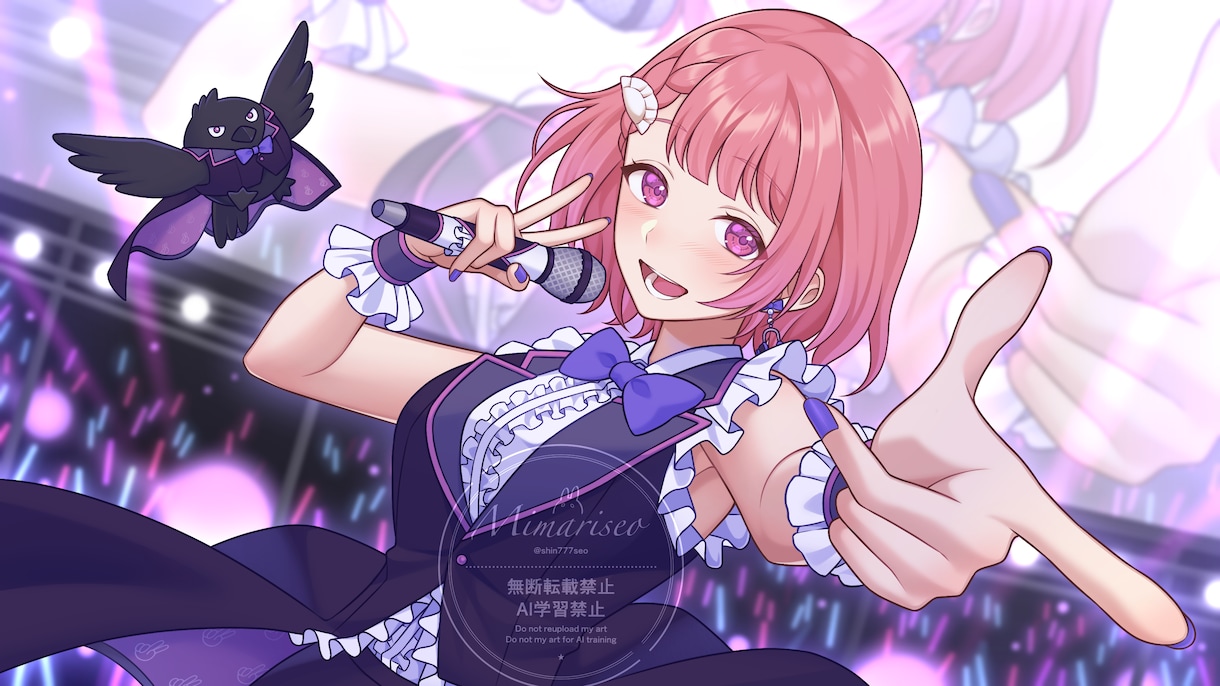 １枚絵・アイコン等◆生き生きしたイラスト描きます キラキラとした表情のキャラクターデザインが得意です！ イメージ4