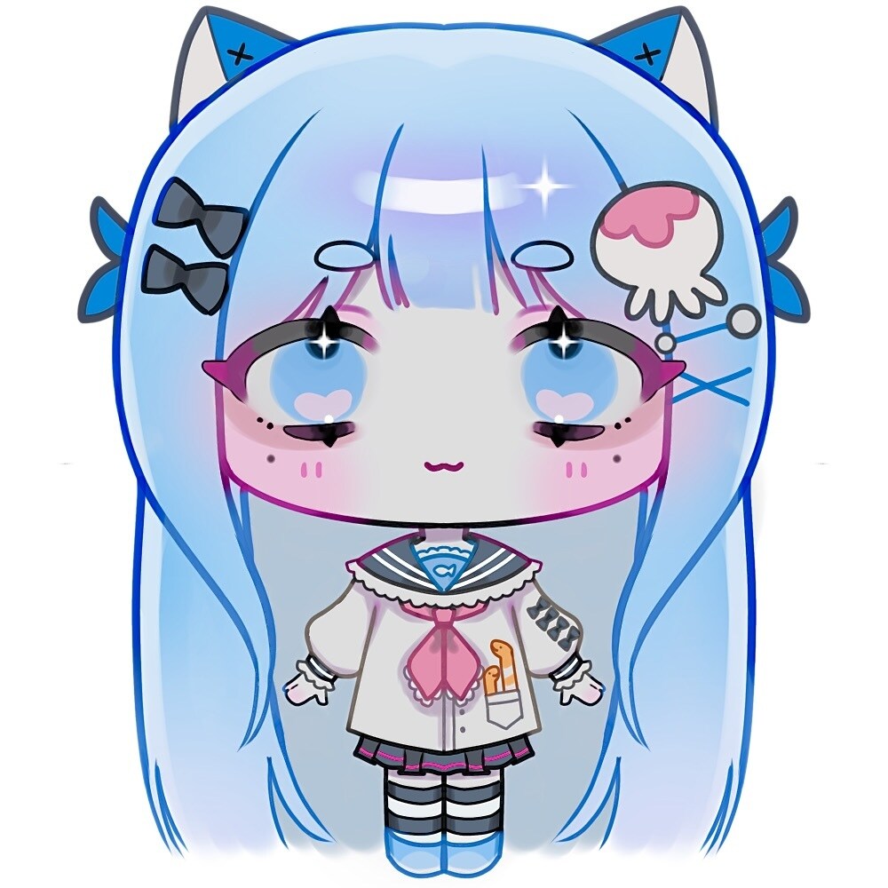 ゴスロリ風でかわいいミニキャライラスト作成します 修正無料・7日以内に納品いたします！ イメージ5