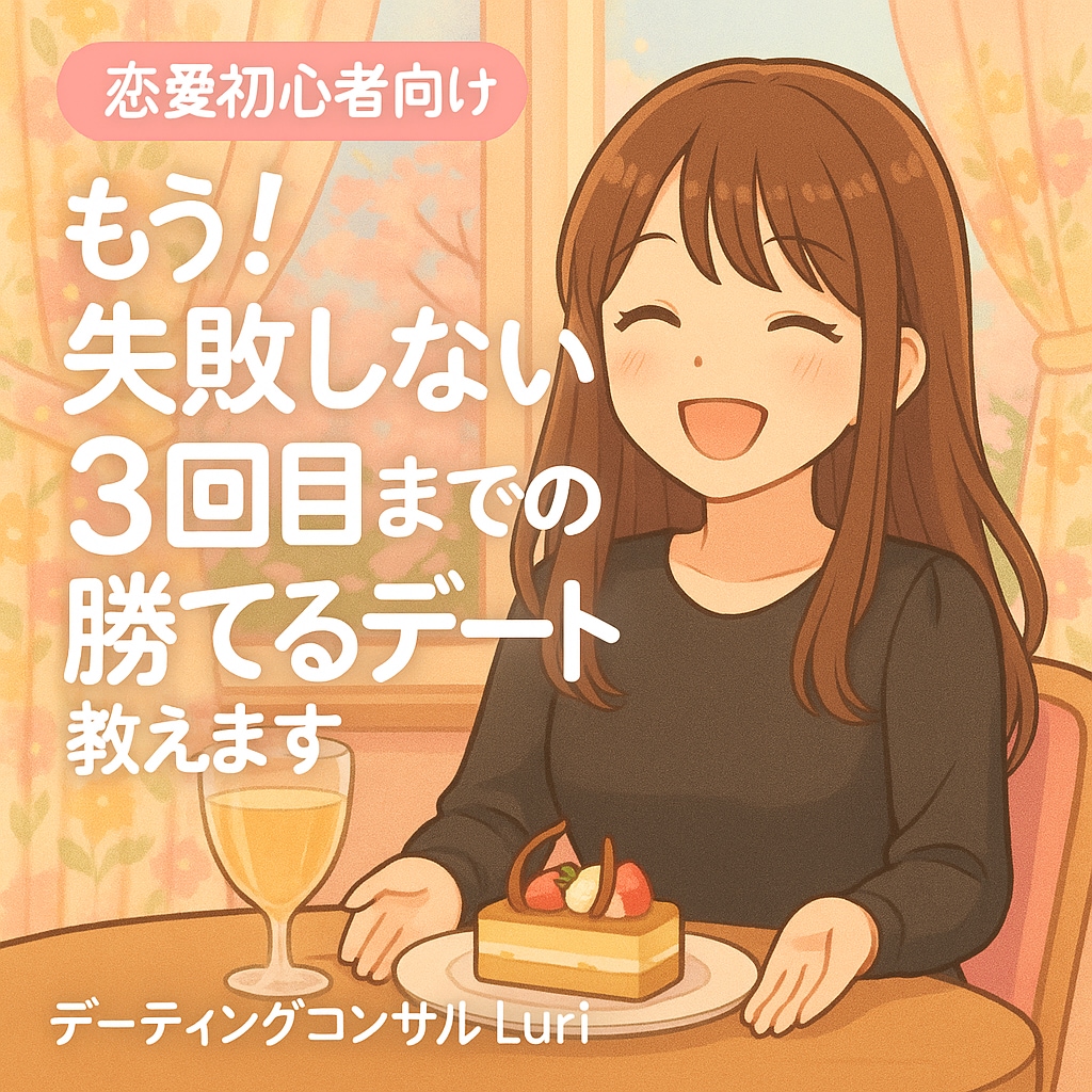3回目までの勝てるデートを教えます 後悔しない為の初期デートコンサル イメージ1
