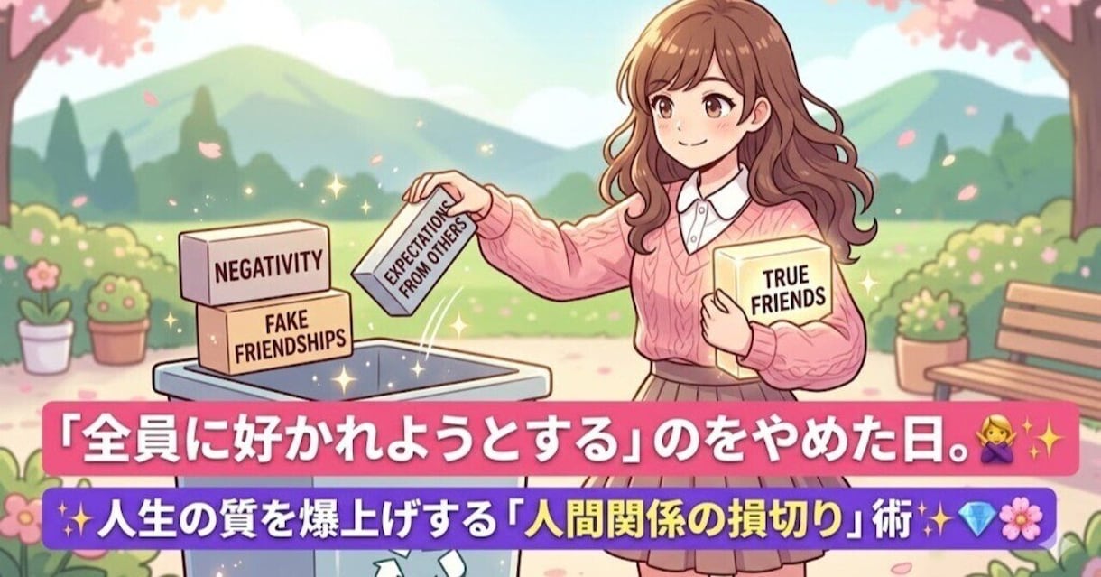 全員に好かれようとするのをやめます 人生の質を爆上げする「人間関係の損切り」術っ イメージ1