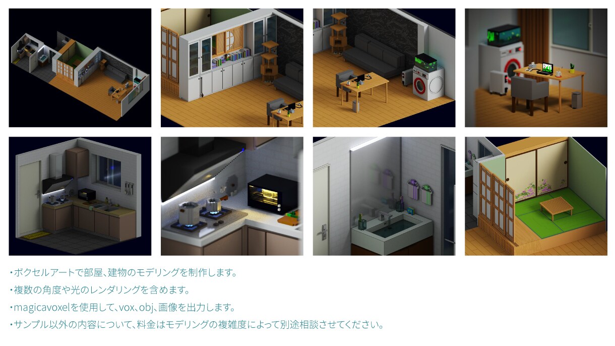 NFT/3Dボクセルアートを制作します Magicalvoxel/voxelart イメージ3