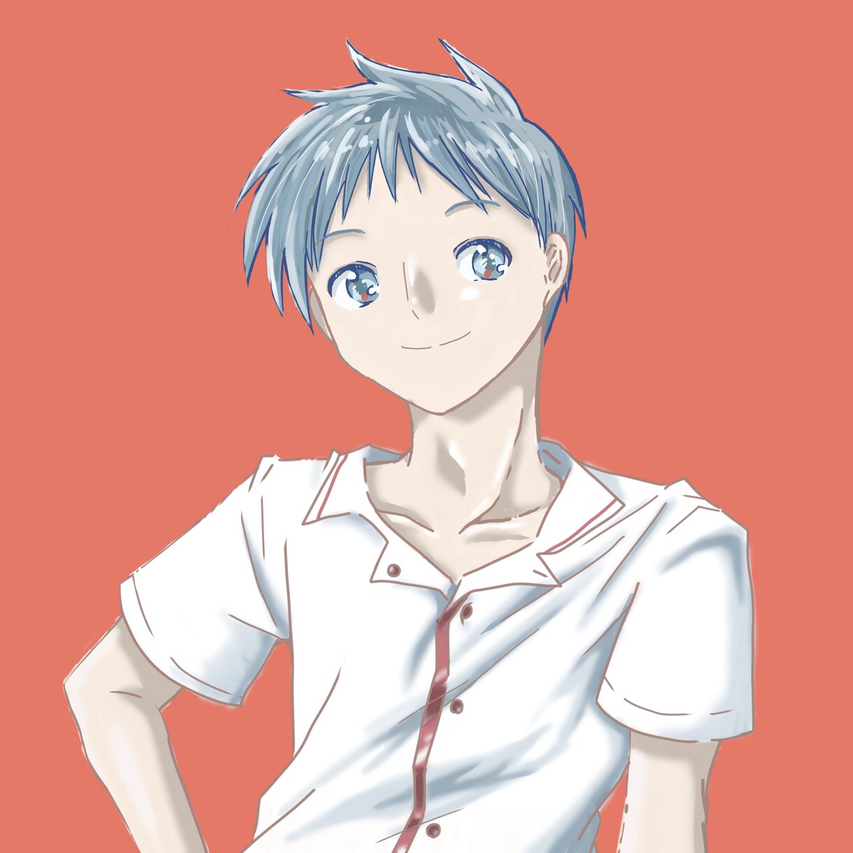 淡い色合いの似顔絵アイコン描きます デジタルイラストです。お好きなSNSにお使いください イメージ5