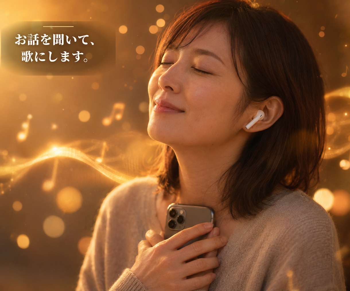 サービス紹介や自己紹介のテーマソングを制作します ♪ あなただけのエピソード。そこから丁寧に詞を紡ぎます。 イメージ6