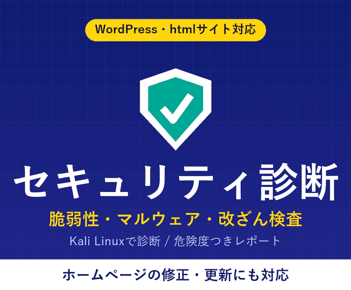 セキュリティ診断・ホームページ修正・更新します 脆弱性・改ざん診断／wordpress・html修正 イメージ1