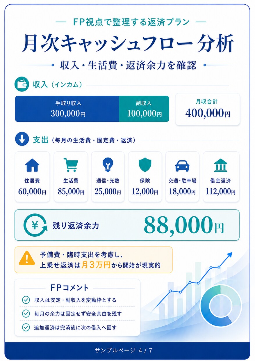 借金返済デジタルツイン作ります 返済状況を再現し完済への道筋を見える化 イメージ5