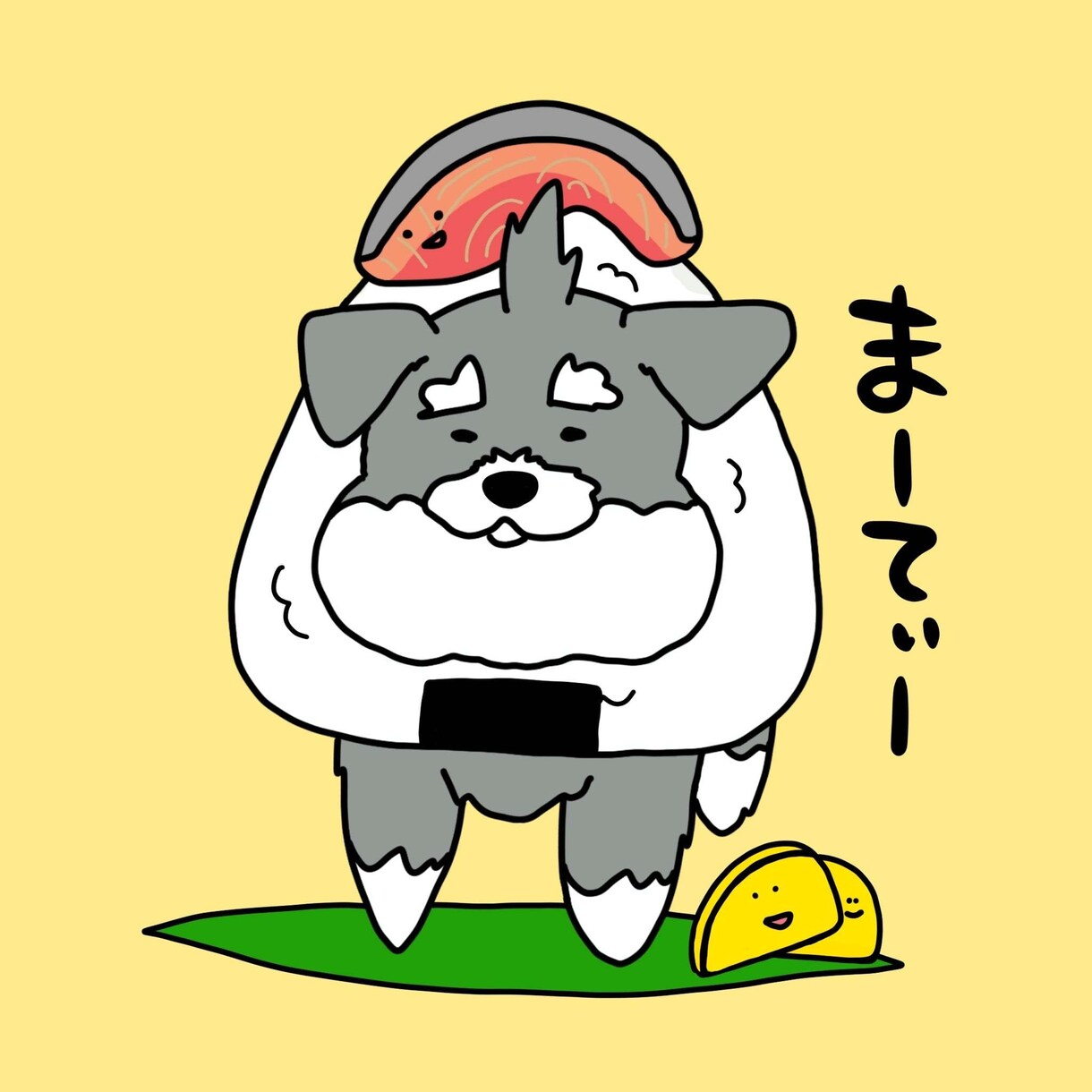 愛犬×おむすびの、ゆるかわイラストを制作します 日々を共に過ごす愛犬をゆるかわなイラストにしませんか？ イメージ2