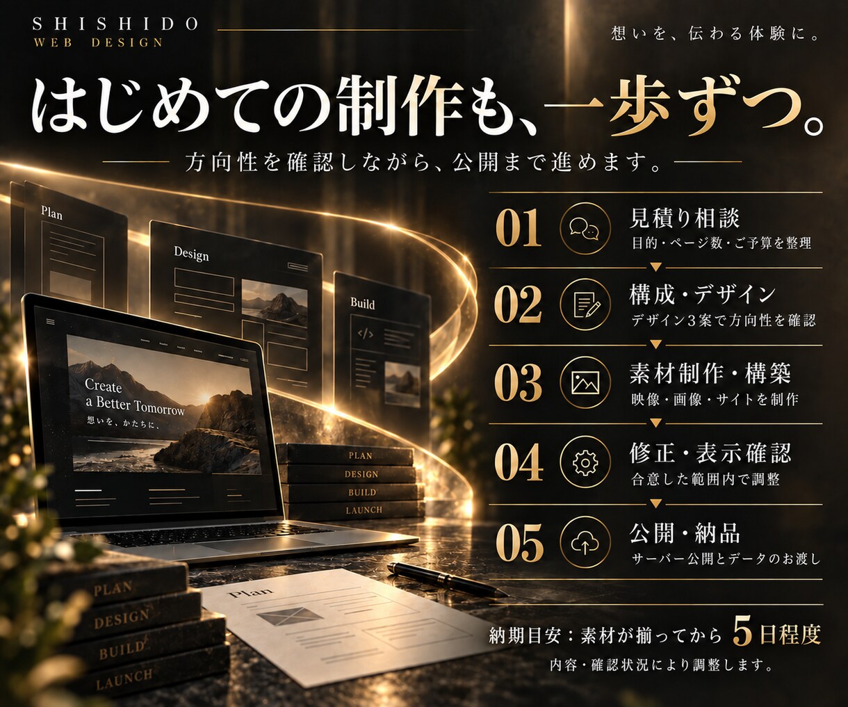 映像とデザインで企業の魅力が伝わるHPを制作します 映画のような映像美と事業が伝わる構成を両立 イメージ9