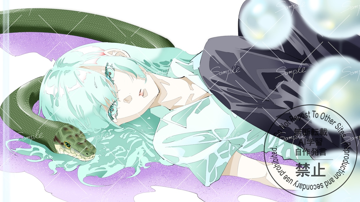 商用利用可能！ご希望のイラストを作成します ラフを線画と色塗りで修正できるのであなたの理想に近づけます！ イメージ3