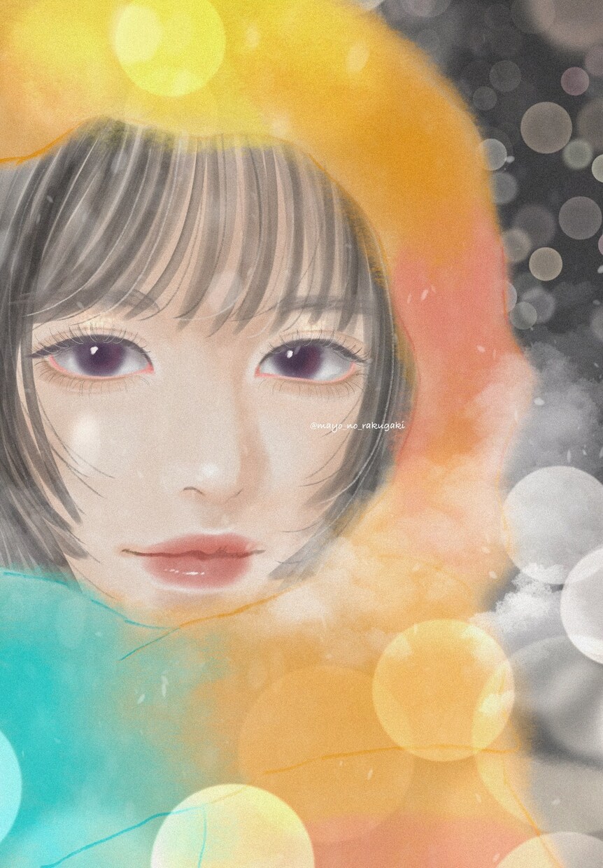 透明感のある似顔絵、イラストを制作します SNS等のアイコンにオススメ！ イメージ2