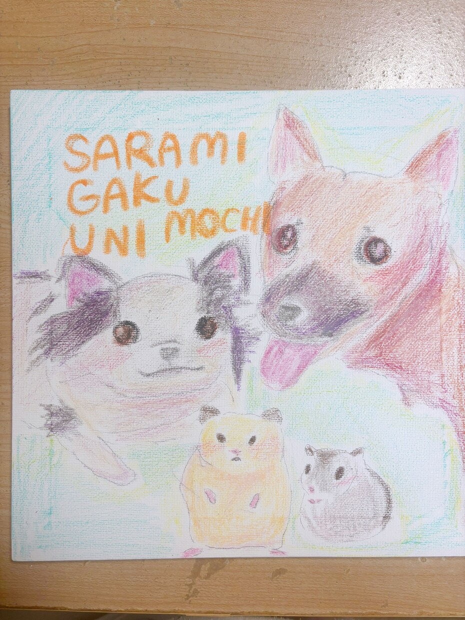 ペットの似顔絵かきます クレヨンで描くペットの似顔絵です イメージ1