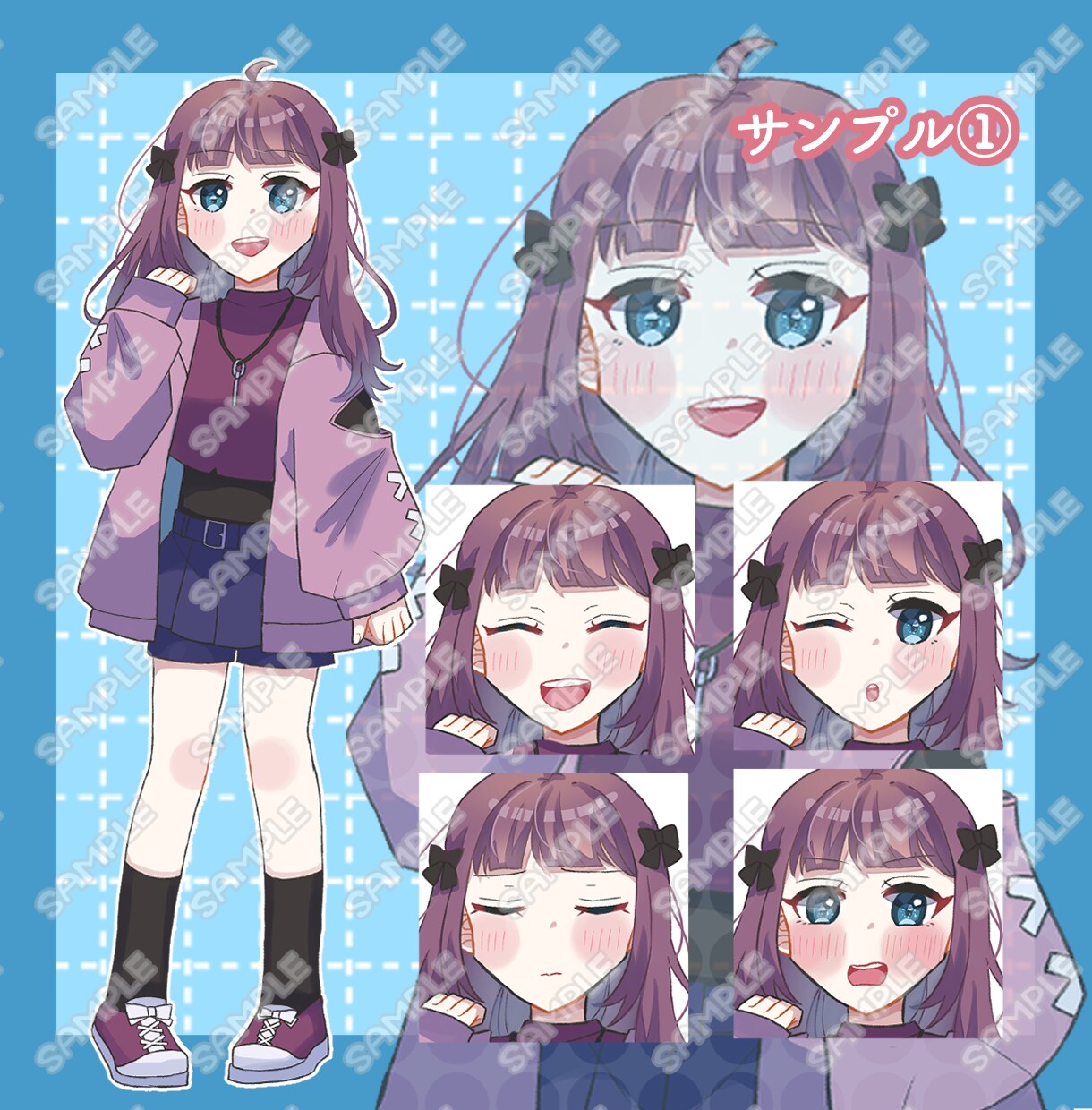 商用利用OK！キャラデザ＆全身立ち絵描きます ゲーム・TRPG・動画・配信・グッズ等に自由に使用可能です♡ イメージ4