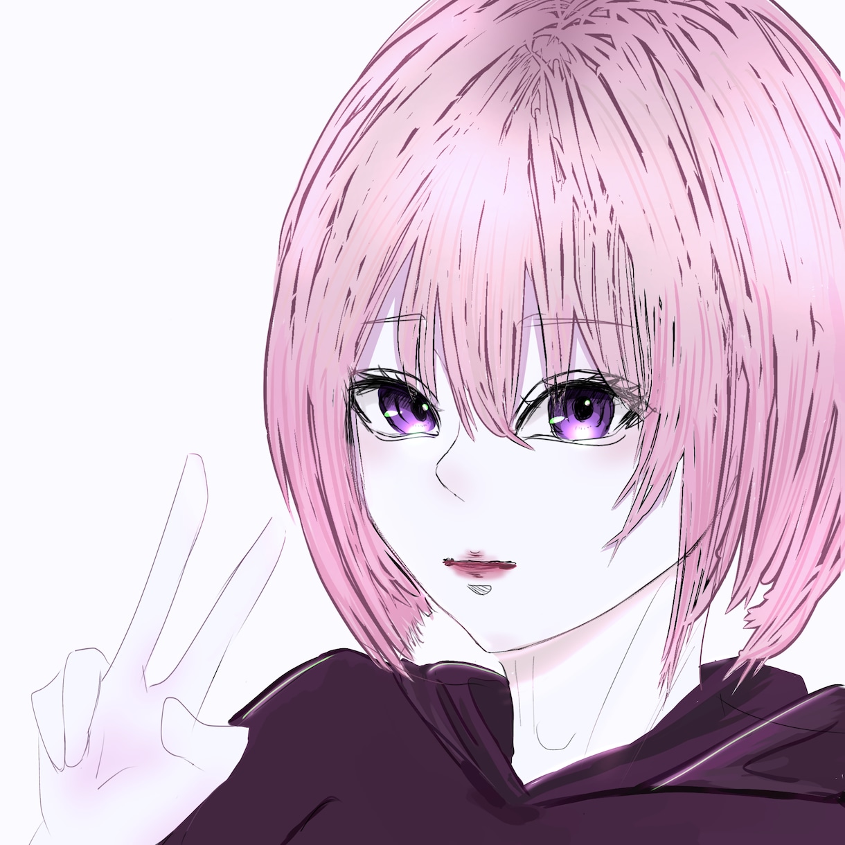 歌ってみたのサムネやSNSアイコン描きます 安価でイラストを購入したいと思っている方へ届いてほしいです！ イメージ2