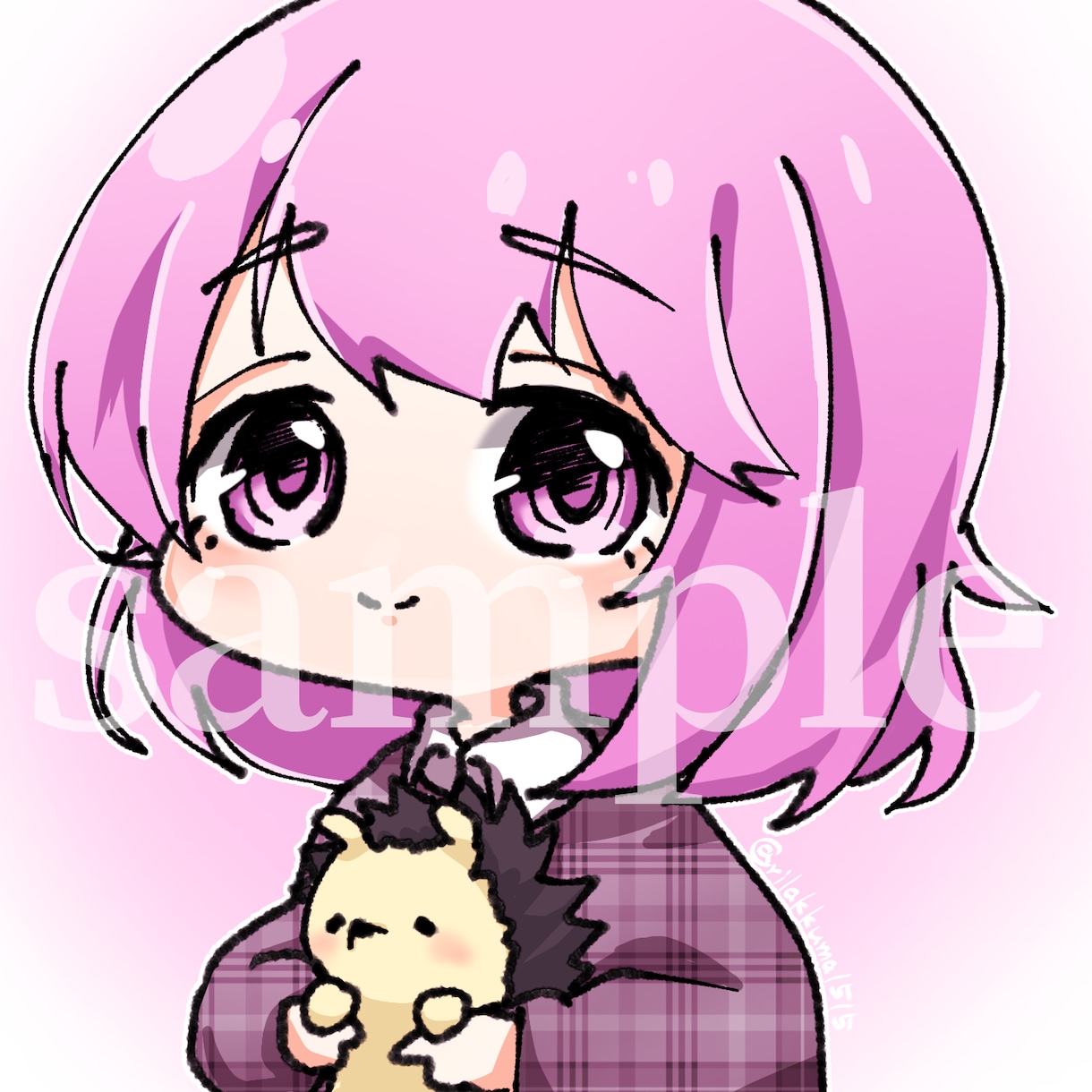 ゆるかわアイコン描きます パッと目を引く可愛いらしいアイコンはいかがですか イメージ1