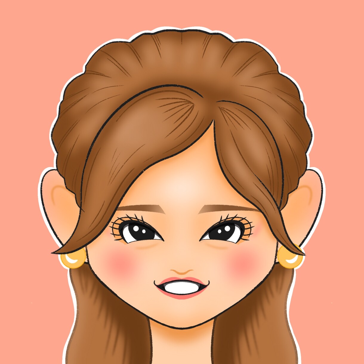 デジタル似顔絵を描きます 顔だけ似顔絵！snsのアイコンやお名刺に！ イメージ3