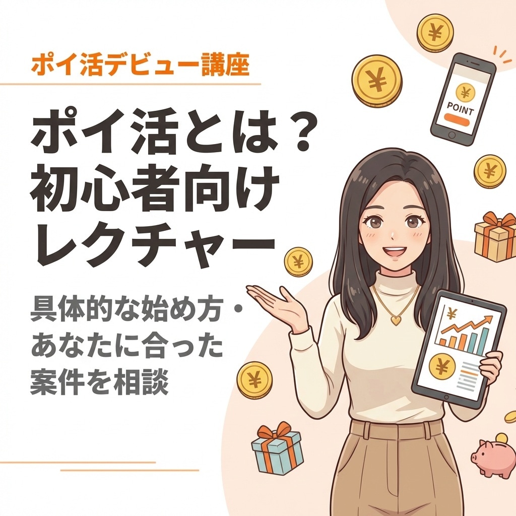 ポイ活デビューサポートします ポイ活とはなにか？何をしたらいいか？などご相談下さい♪ イメージ1