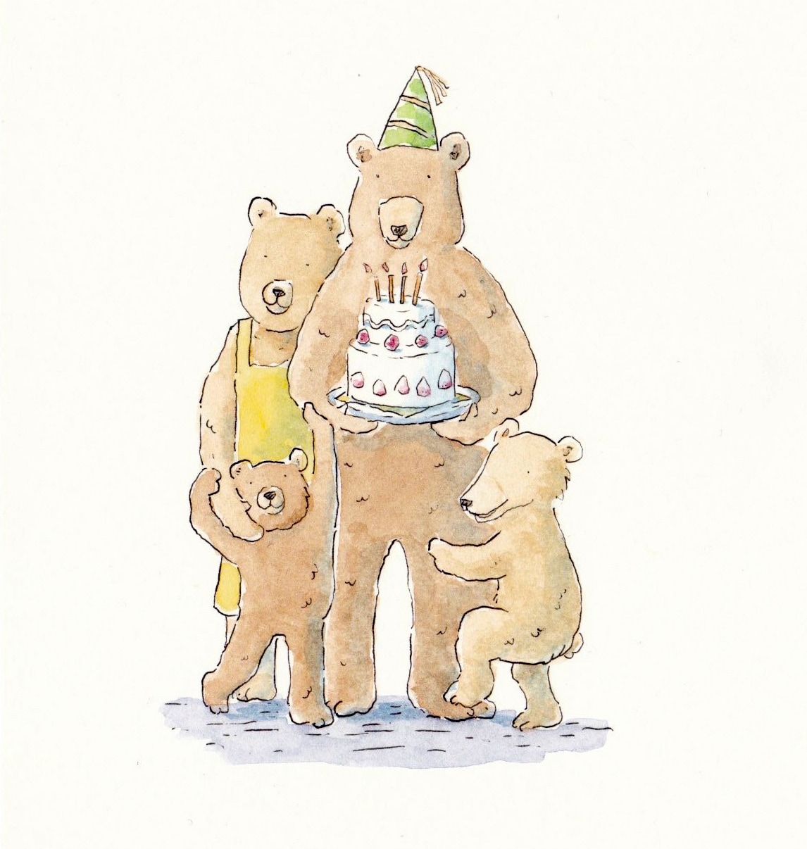 やさしい水彩イラスト描きます 淡い色彩で絵本の挿絵のようなイラストを描きます イメージ1