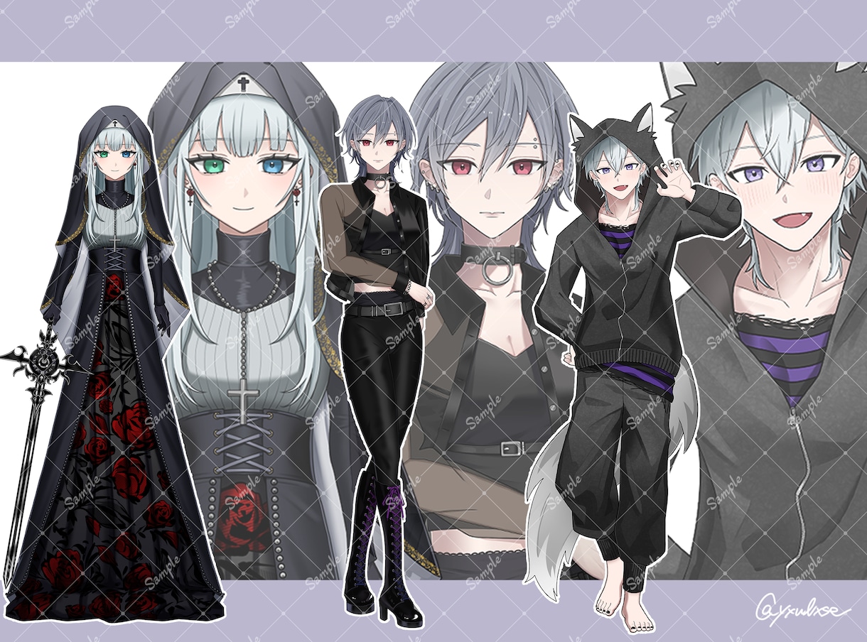 IRIAM対応！立ち絵、１からキャラデザできます ３～７日ほどで納品可能！２０体以上制作実績あります！ イメージ2