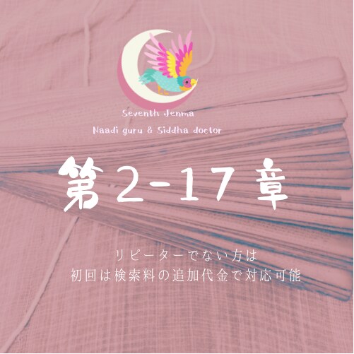 アガスティアの葉　2-17章リーディングします リピーター様用/ジェネラルチャプター以外の章はこちら イメージ1