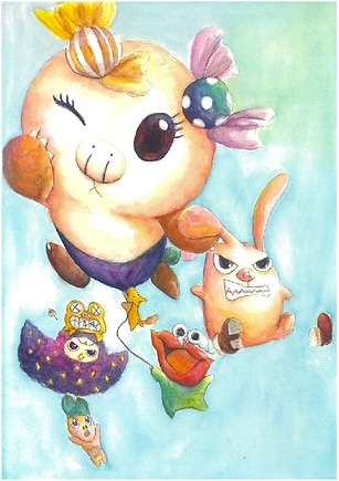 似顔絵や描いてほしいキャラクターの依頼対応します 見た瞬間、心が癒されるような色使いで描いております！ イメージ10