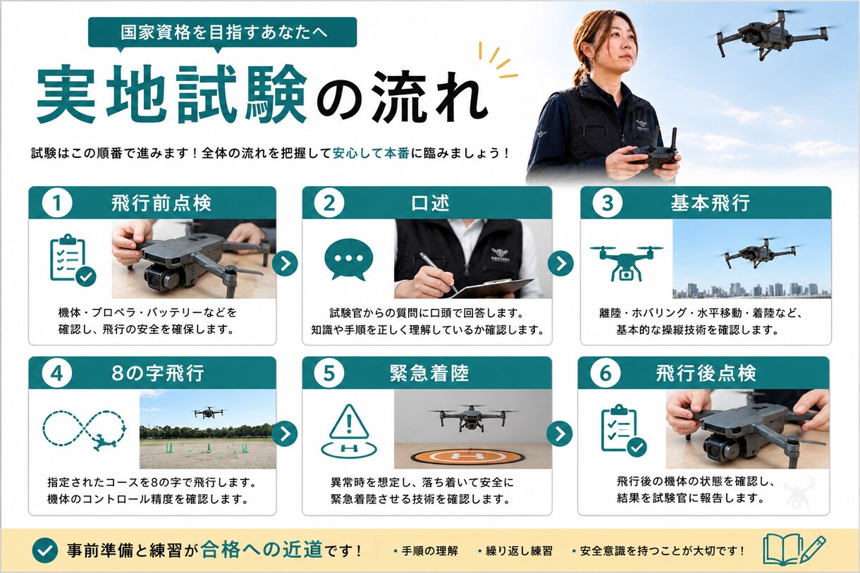 ドローン資格/無人航空機国家資格を助言します 学科と実地のポイントを講師が整理！ イメージ2