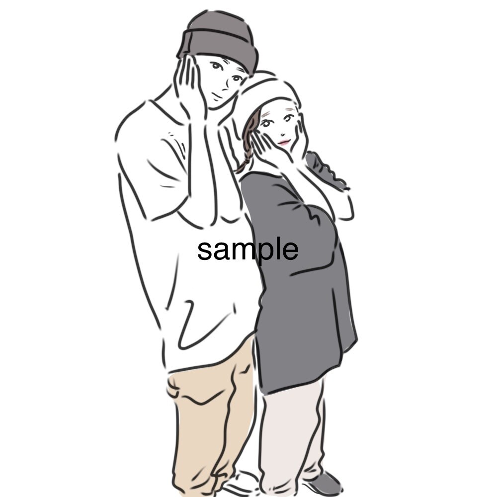 商用OK◎フルカラー 全身イラストをお描きします お洒落でシンプルなSNSアイコン/待ち受け/挿絵etc イメージ8