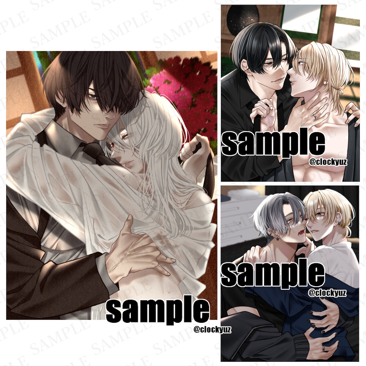 BL小説表紙/音声作品ジャケットなど◆制作します 小説、同人誌の表紙/同人音声作品ジャケットイラストなど◆ イメージ4