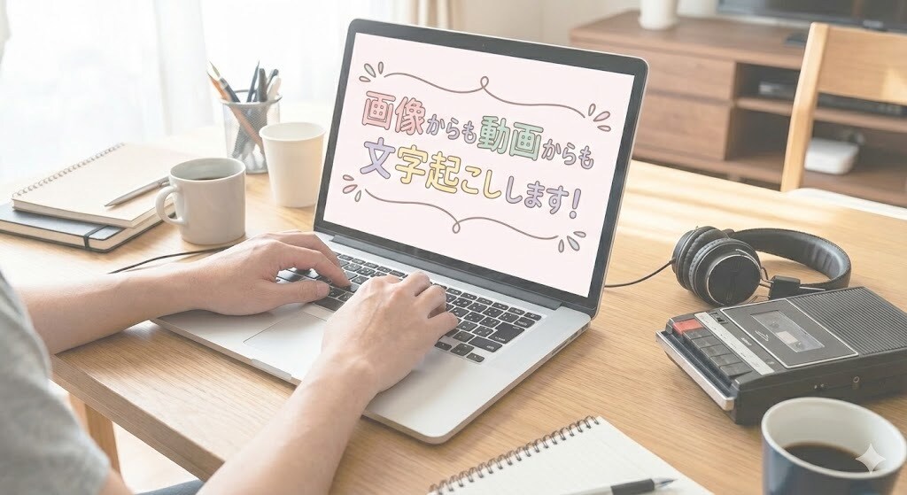 画像や動画、音声から文字起こしをします 【納期厳守】正確納品！守秘義務も厳守しますのでご安心ください イメージ1