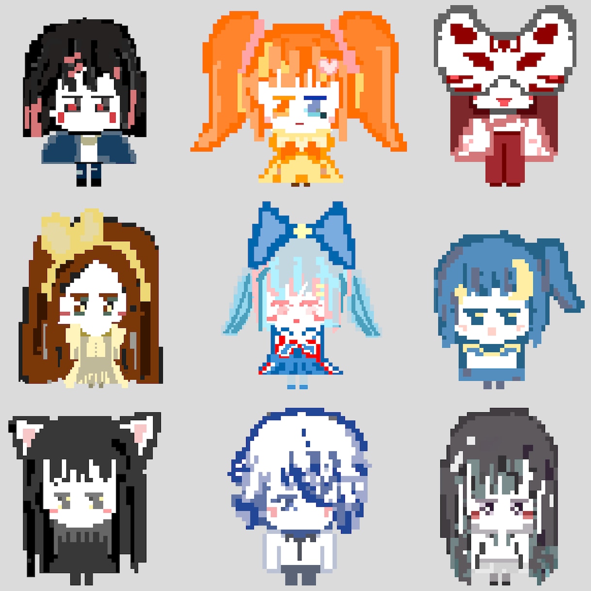 かわいいドット絵＋一個無料GIFもできます 独特なドットキャラクター欲しい人必ず見る！！！ イメージ9