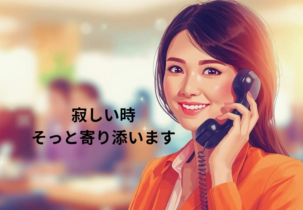 あなたのお話じっくり聞きます 寂しい時や辛い時ゆっくりに一緒にお話ししよ？ イメージ1