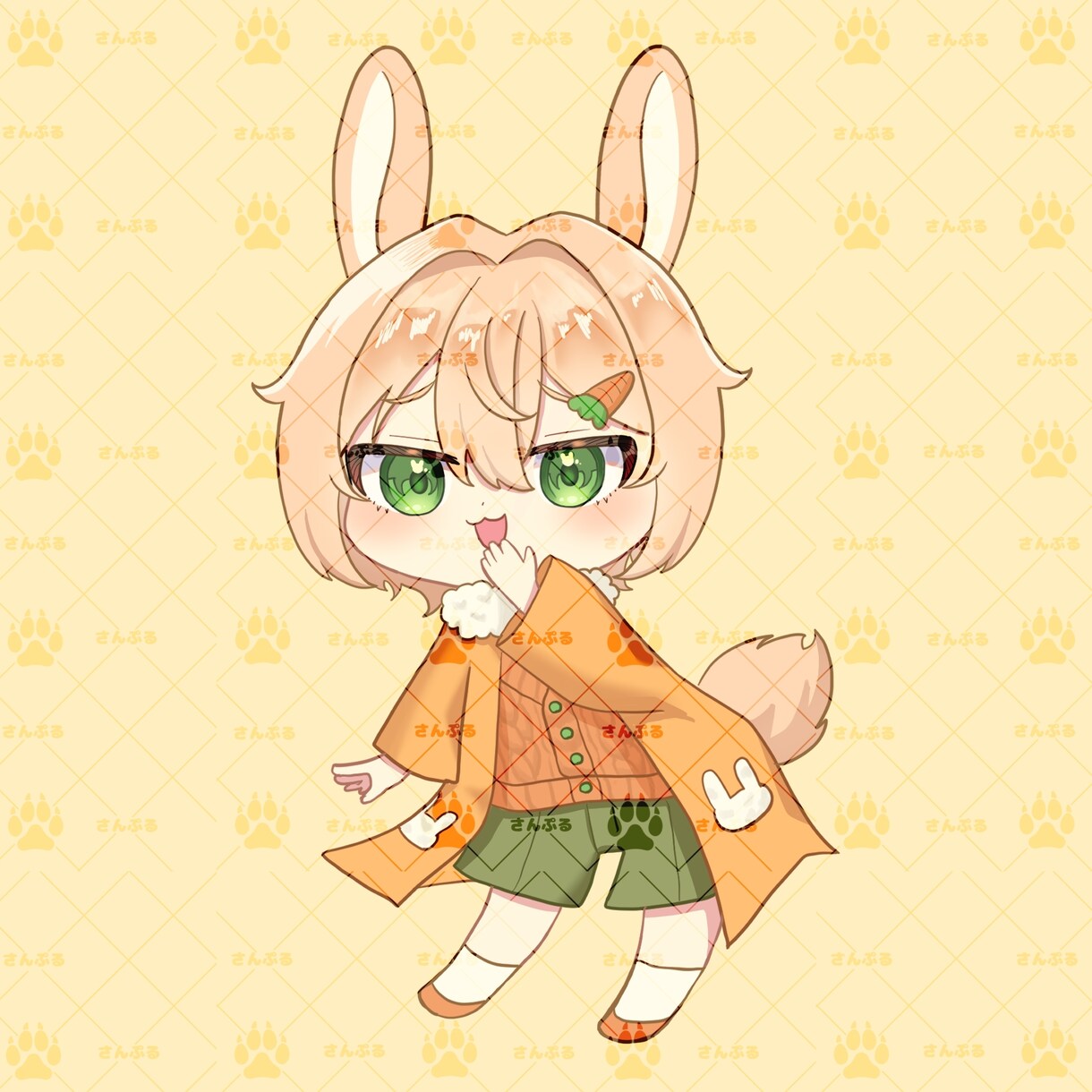 もちっとしたミニキャラを描きます 女の子や人外キャラを可愛く描きます♪ イメージ3