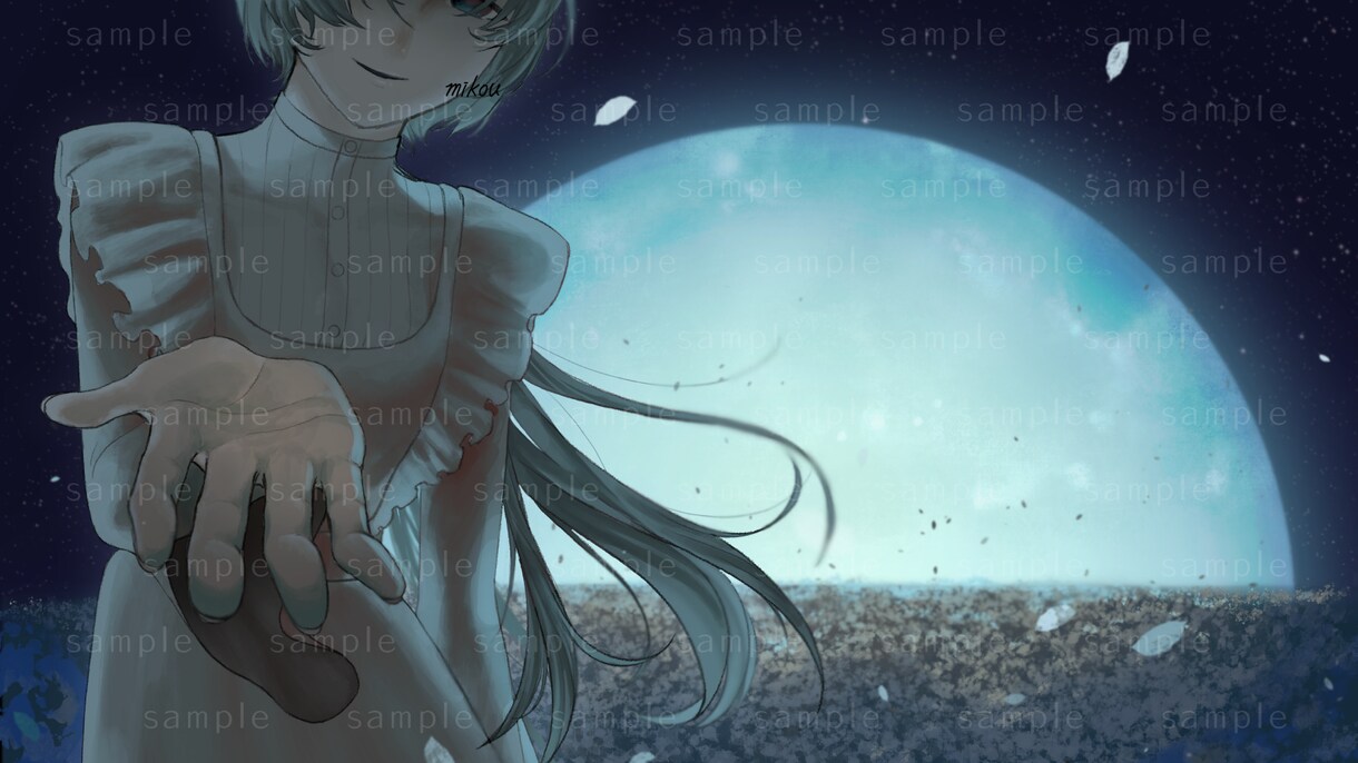 あなただけの世界観でイラストお描きします ／アンニュイ／ダーク／耽美／退廃的／儚い イメージ8