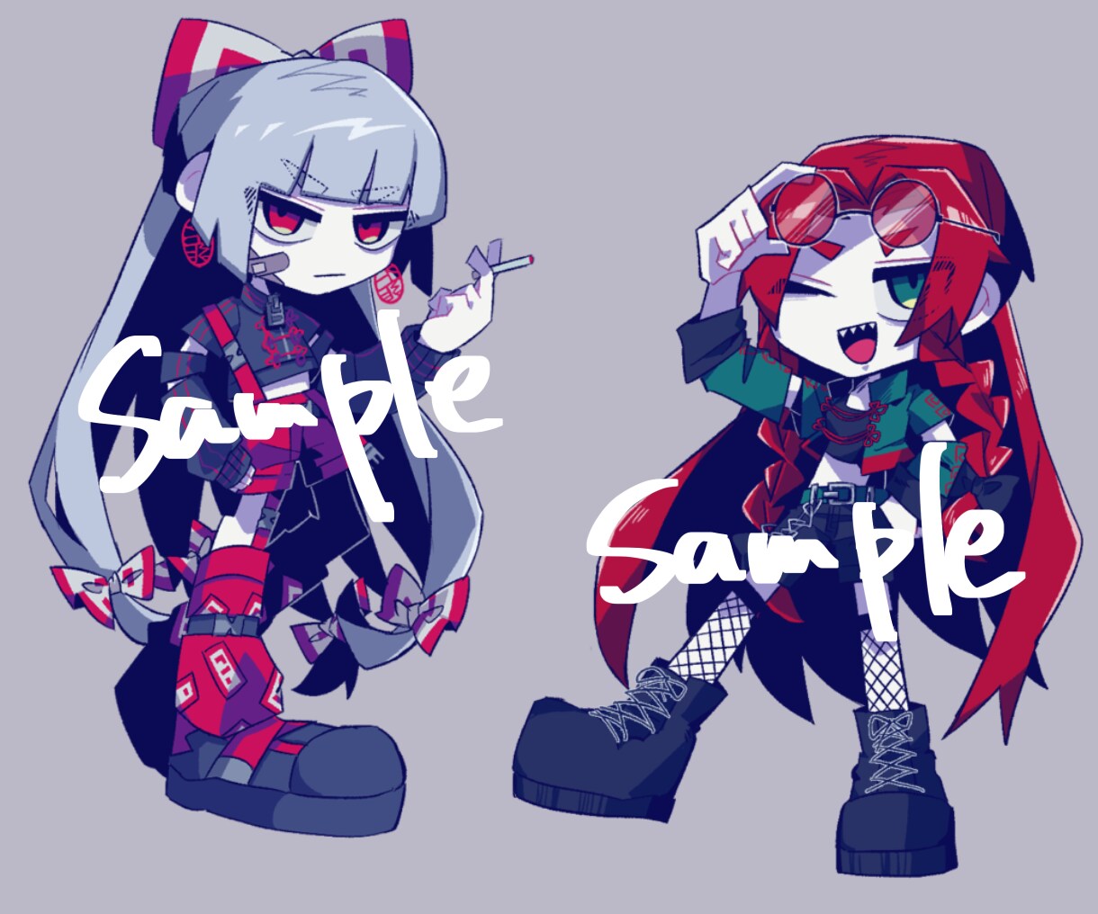 ミニキャラ描きます ビビッドな色使いで色々な頭身のミニキャラを描くのが得意です！ イメージ7