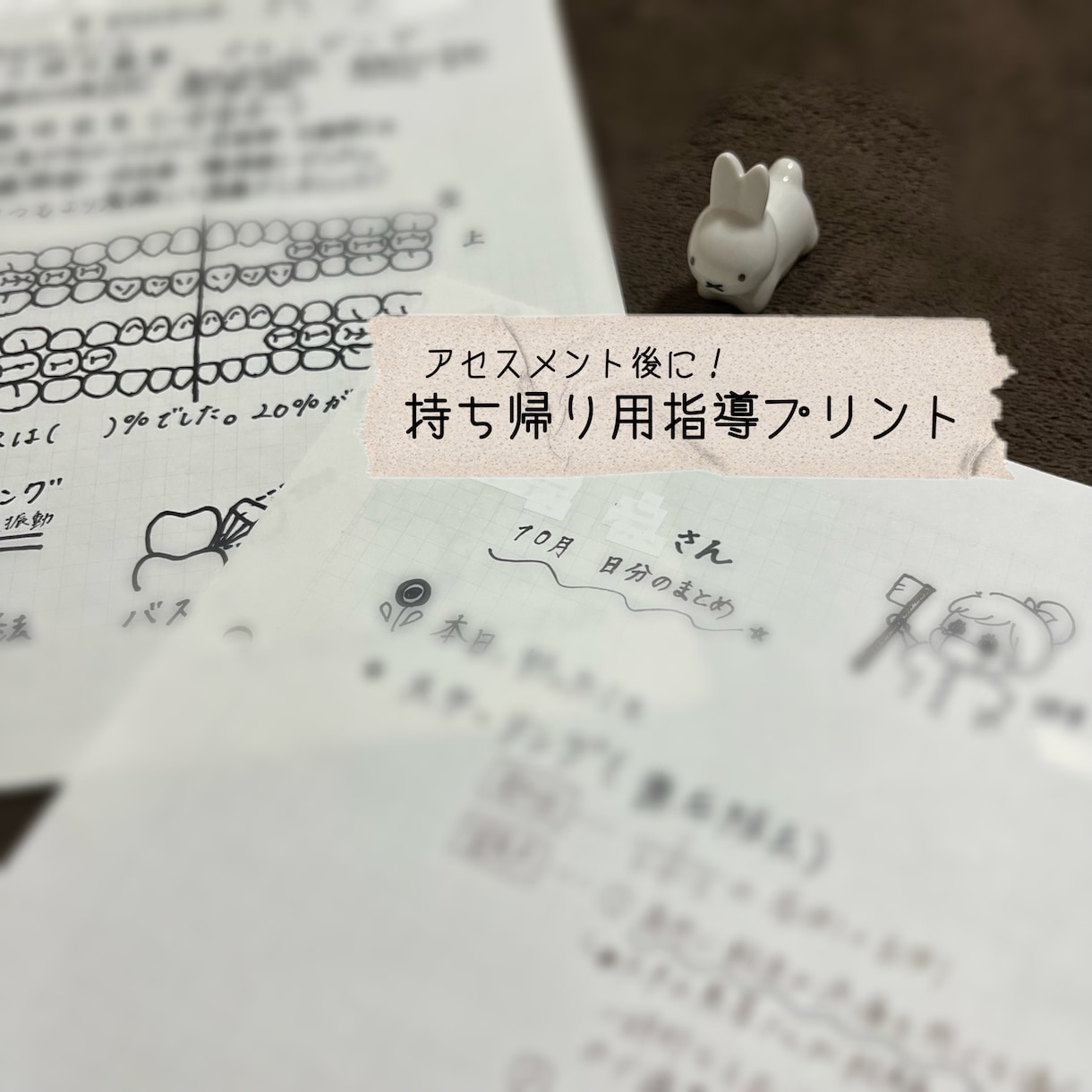 歯科衛生士の保健指導用媒体を販売します 印刷すればそのまま活用できます！ イメージ5