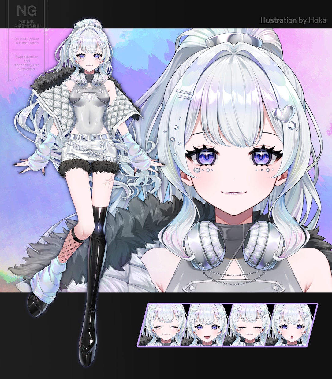 Live2D用パーツ分けイラスト・立ち絵制作します Vtuber、キービジュアル、ゲーム、TRPGに イメージ3