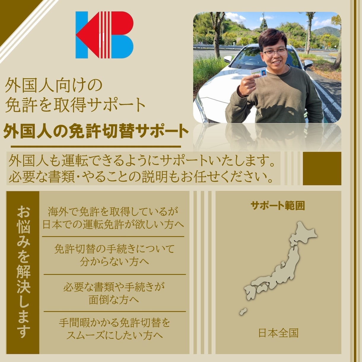外国運転免許切替をサポートします 海外の免許を持ってるけど外国免許の切替方法が分からない方へ イメージ2