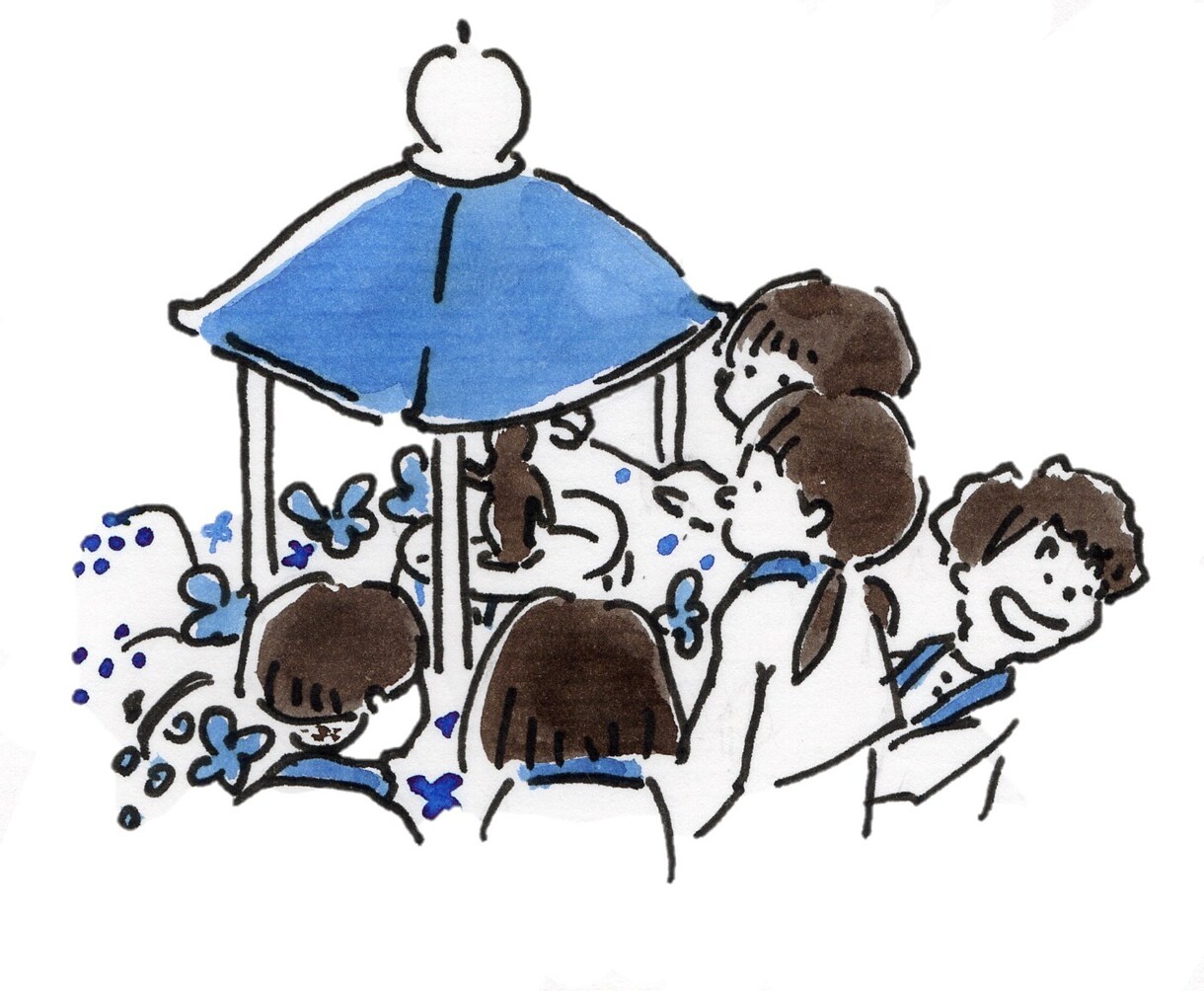 お寺に関するイラストを作成しています 単色シンプル、色味はご希望に沿って変えられます。 イメージ5