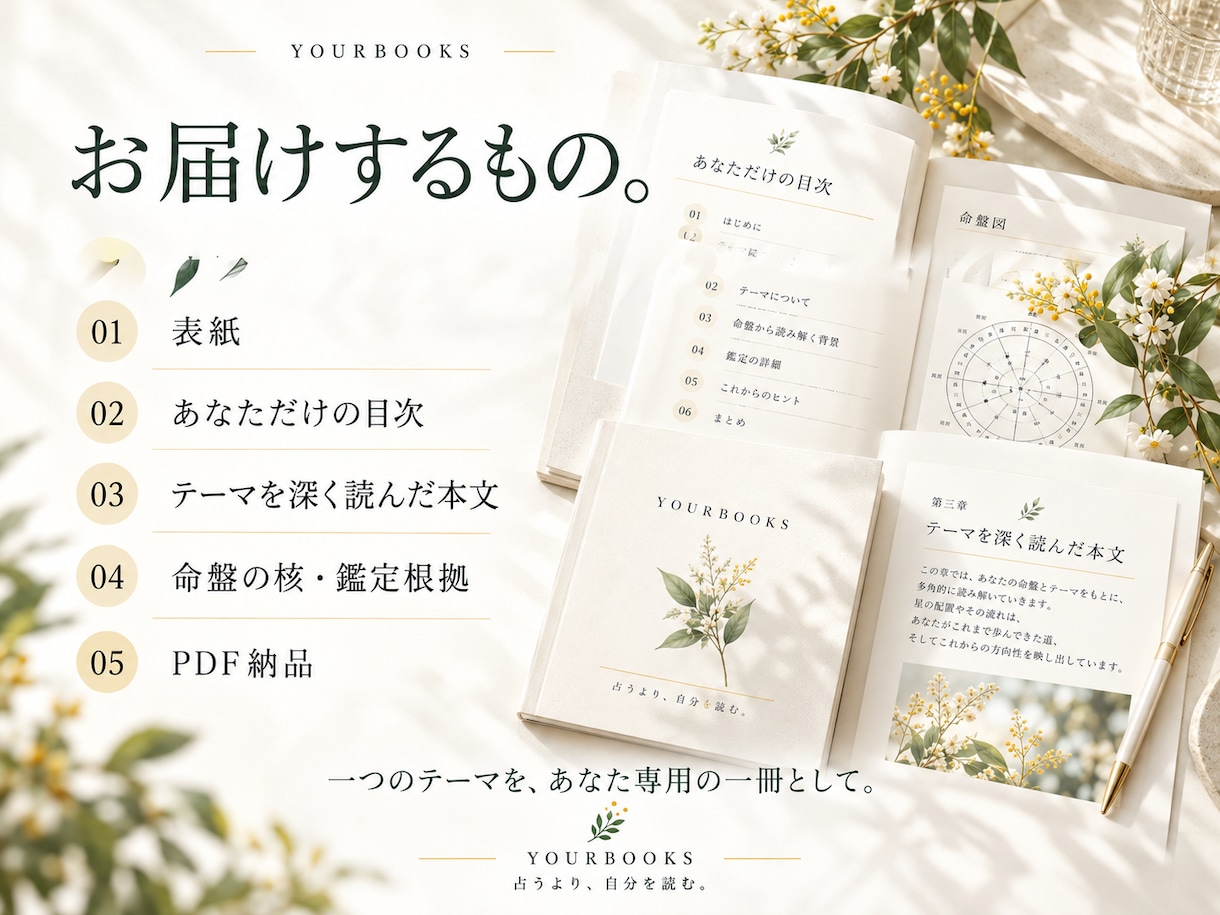 紫微斗数で今のテーマを深く読みます テーマを決めてから、あなただけの目次をつくります イメージ7