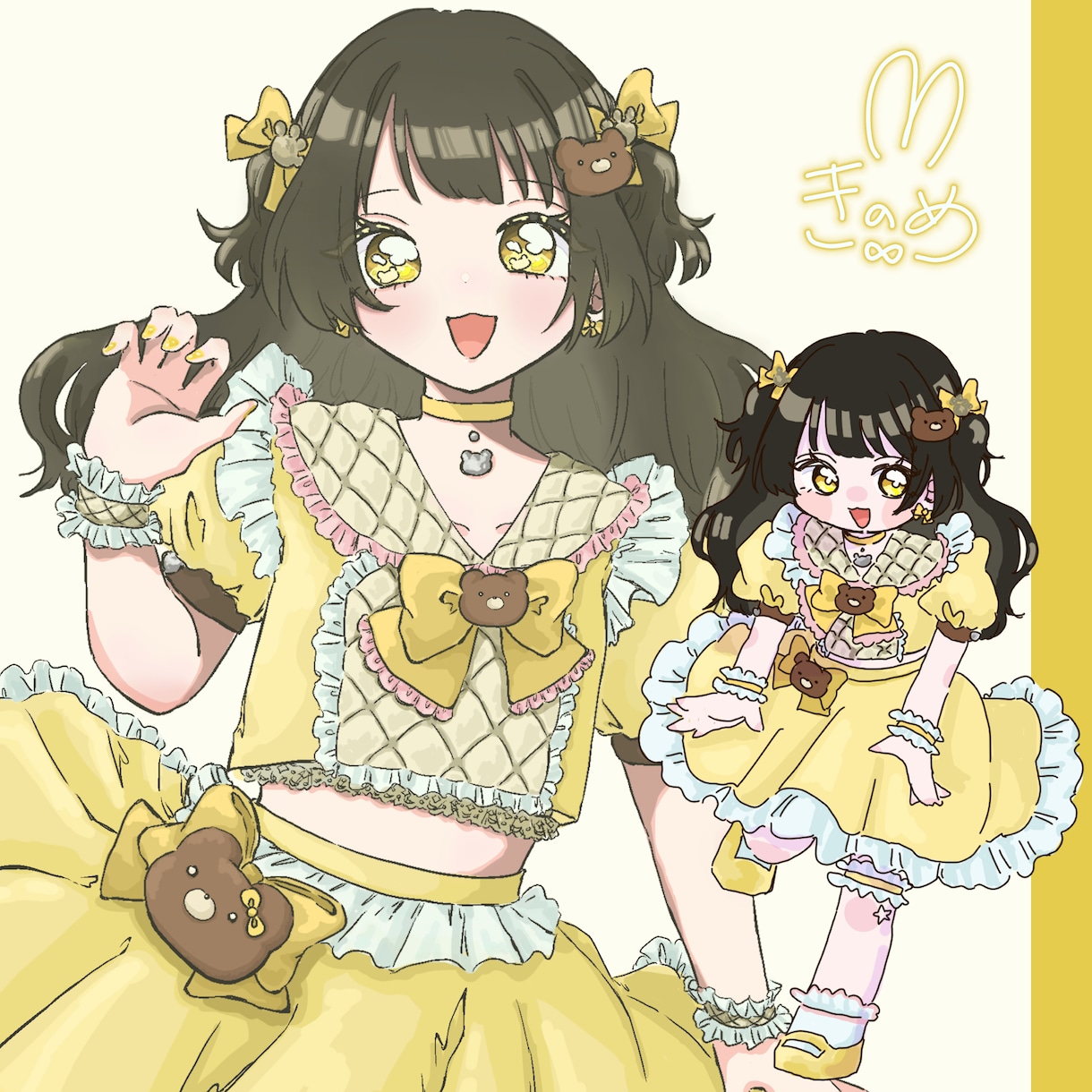 ファンアート・イラストお受けします 可愛い女の子のアイコン・イラストが欲しい方へ イメージ1