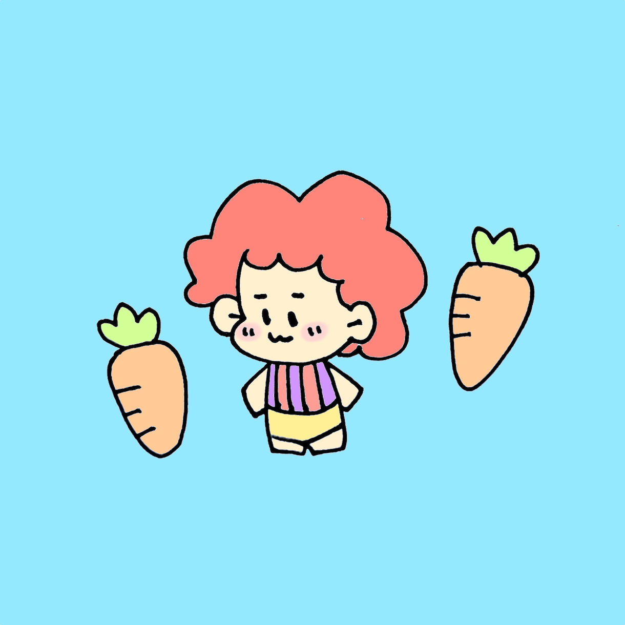シンプルで可愛らしいイラストを描きます ただシンプルにどこかほんわか優しい気持ちになる絵を描きます。 イメージ3