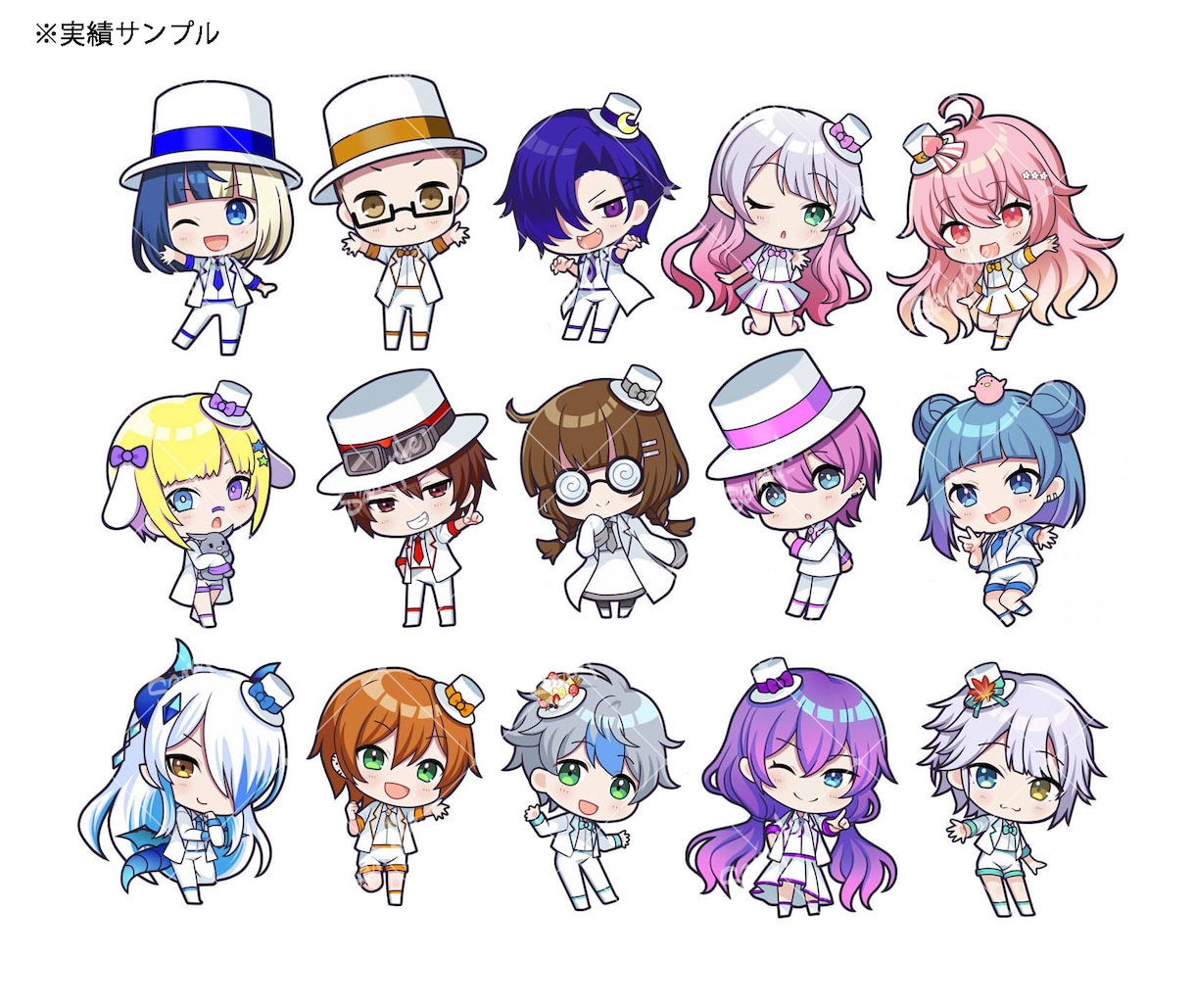 ちびキャライラストを制作します SNSアイコンやグッズに使用できるデフォルメキャラ描きます イメージ4