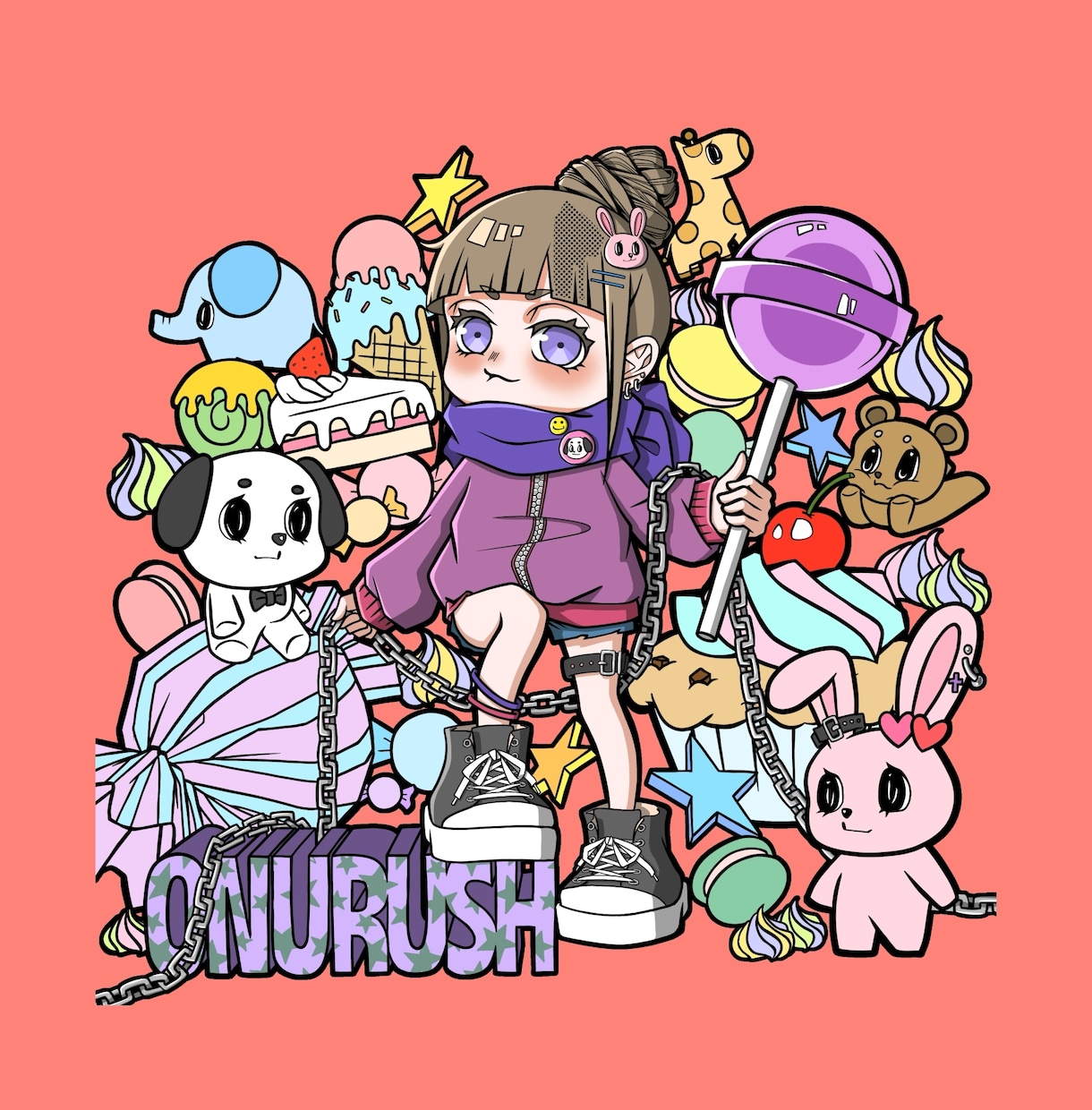 アイコン、立ち絵、グッズ、各種イラスト描きます 一枚絵、Vtuberさん、ヘッダー、動画・配信、各種活動用◎ イメージ1