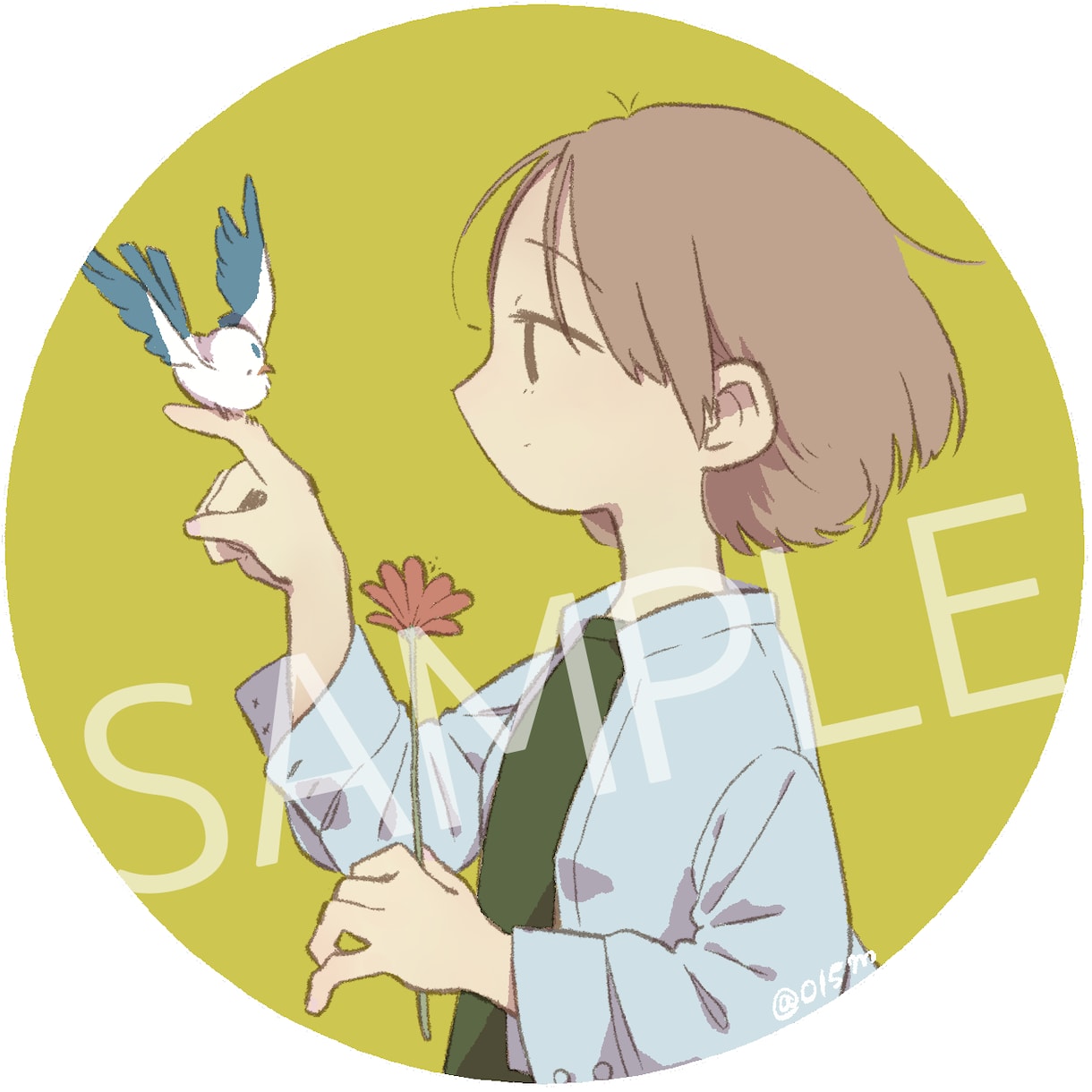 キャラクターイラストのアイコン描きます アニメ、漫画テイストの、かわいいイラストアイコンを描きます。 イメージ1